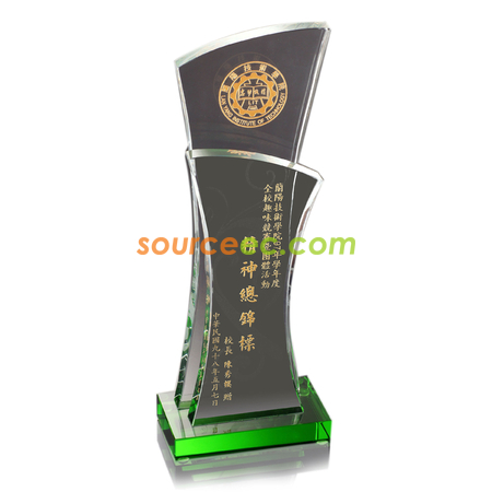 Customization Colored Glaze Crystal Trophies Corporate Gifts