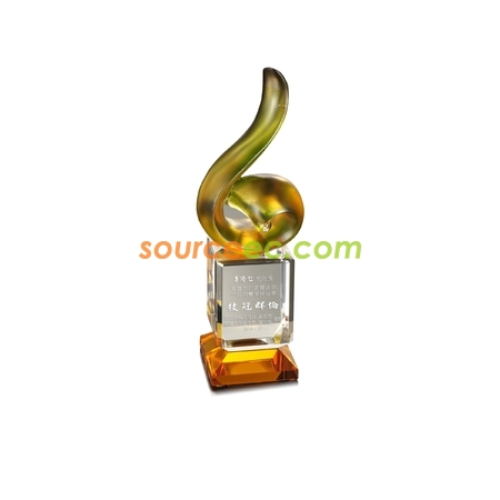  CrystalColored Glaze Crystal Trophies
