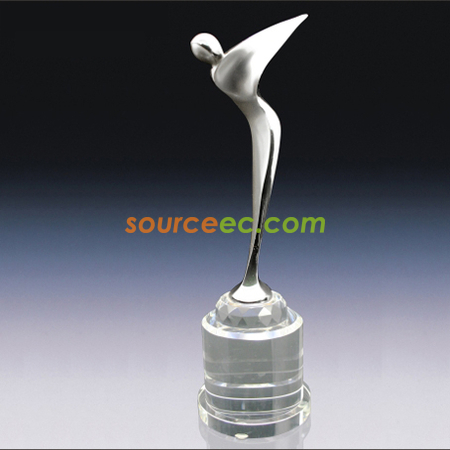 Crystal Metal Trophies