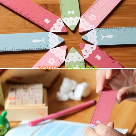 Customization Cartoon Wooden Ruler Corporate Gifts