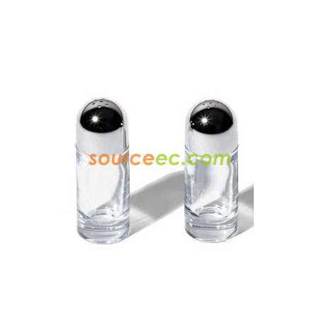 Alessi Stainless Steel and Crystal Salt Castor
