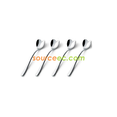 Alessi Set of 4 Stainless Steel Coffee Spoons