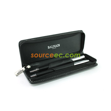Balmain Millau Pen Set In Zipper Pouch