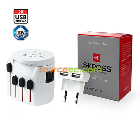 SKROSS World Travel Adapter PRO Plus USB