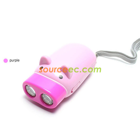 Customization Green Piggy Flashlight Corporate Gifts
