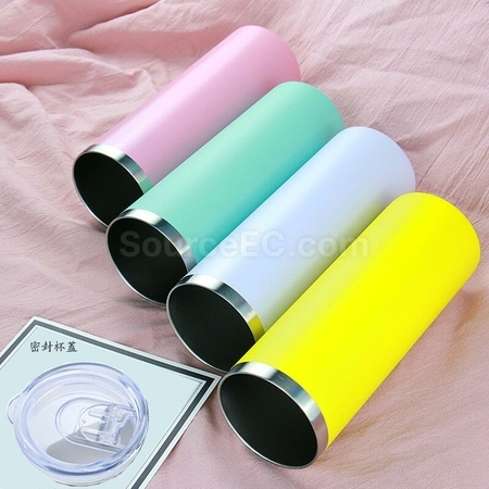 Customization Straight Stainless Steel Double-Layer Thermos Mug Corporate Gifts