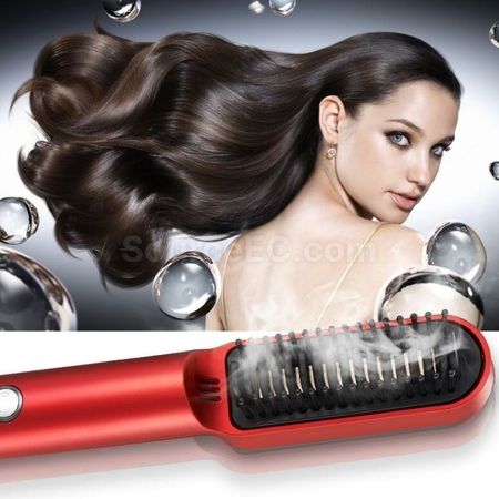 Customization USB Dual-Purpose Straight Hair Curler Negative Ion Styling Comb Corporate Gifts
