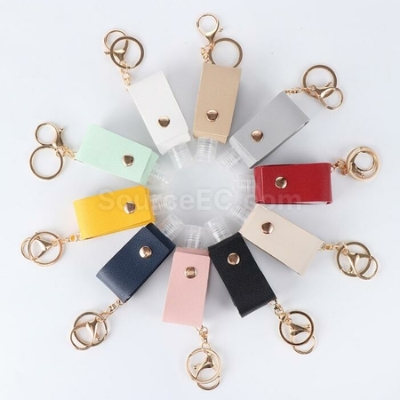 Customization PU Faux Leather Hand Sanitizer Cover Corporate Gifts
