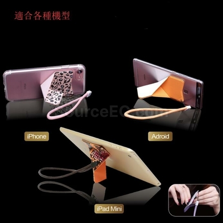 Customization Faux Leather Phone Holder with Back Sticker Corporate Gifts