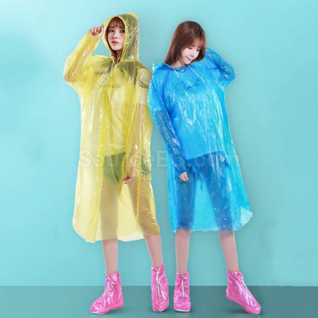 Transparent Disposable Raincoat - Corporate Gifts Singapore - Source EC