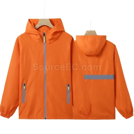 Customization Windproof Waterproof Reflective Zip Windbreaker Corporate Gifts