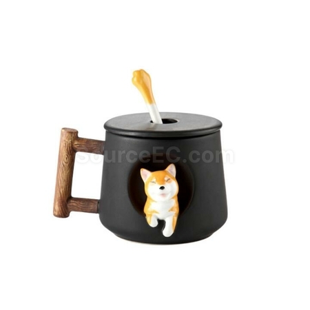 Customization Creative Ceramic Cute Dog Mug Corporate Gifts