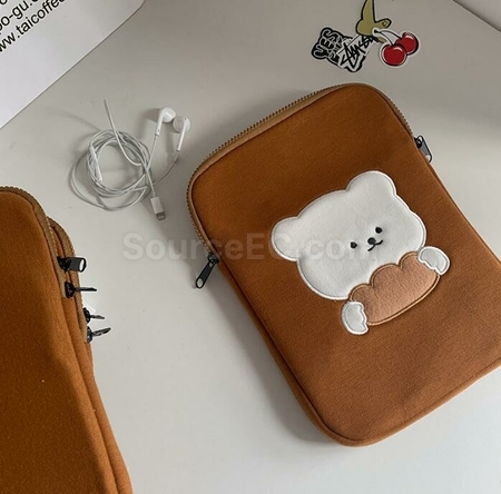 Customization Embroidered Bear Tablet Bag Corporate Gifts