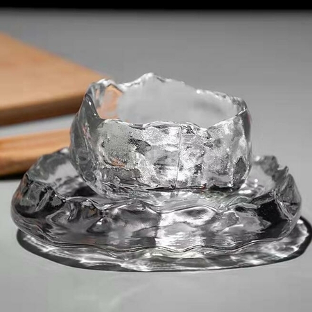 Customization Frosted Glass First Snow Tea Cup Corporate Gifts