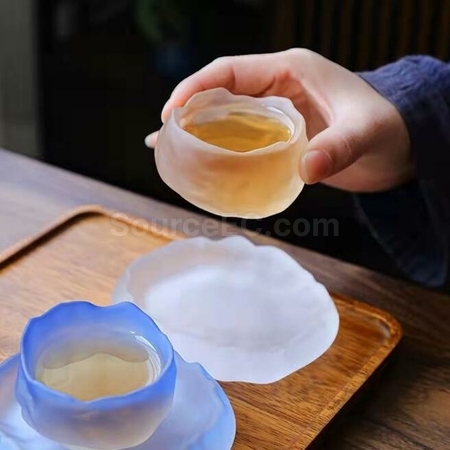 Customization Frosted Glass First Snow Tea Cup Corporate Gifts
