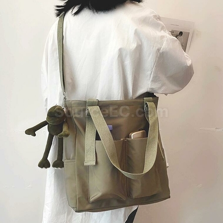 Customization Double Pocket Canvas Messenger Bag Corporate Gifts