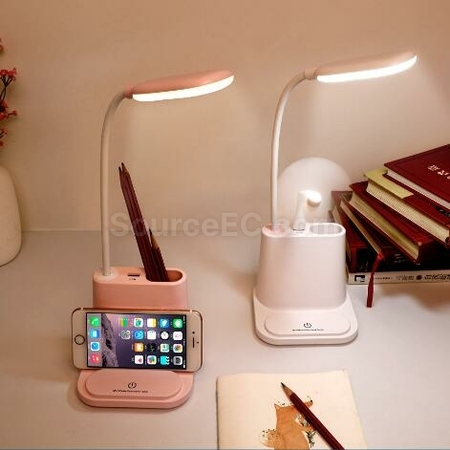 Customization Desk Lamp +Pen Holder + Power Bank +Fan + Mobile Phone Bracket (Five In One Multi-fFunction) Corporate Gifts
