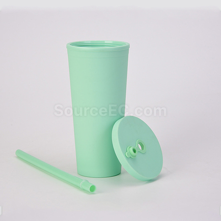 Customization Double-layer Straw Cup Corporate Gifts