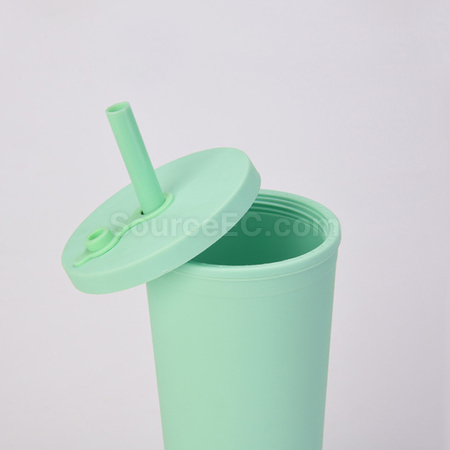 Customization Double-layer Straw Cup Corporate Gifts