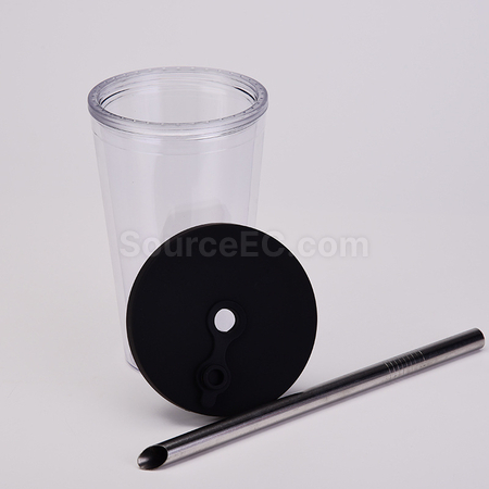 Customization Double-layer Straw Cup Corporate Gifts