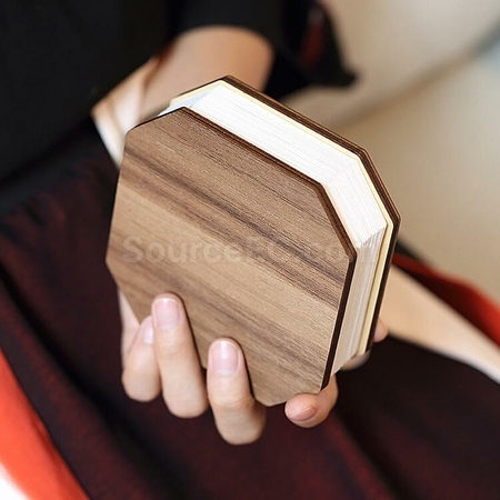 Customization Rechargeable Wooden Organ LED Light Corporate Gifts