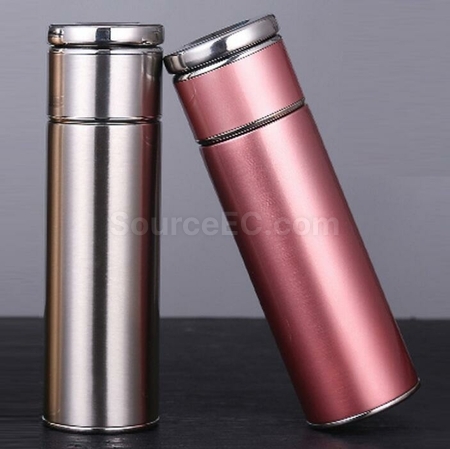 Customization 304 Stainless Steel Ceramic Liner Tea Water Separation Thermos Cup Corporate Gifts
