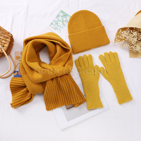 Customization Three-Piece Scarf Gloves Corporate Gifts