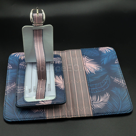 Customization PU Luggage Tag and Passport Case Gift Set Corporate Gifts