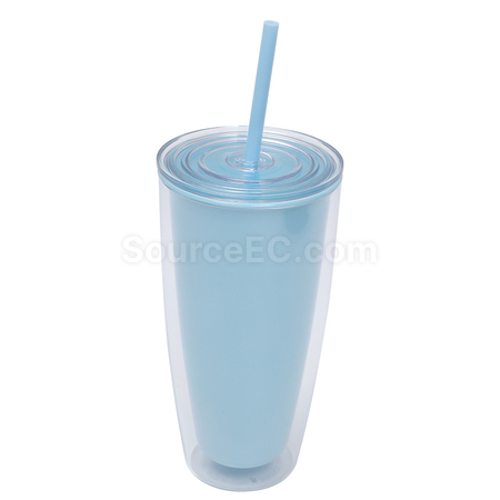 Customization Double-layer Straw Cup Corporate Gifts