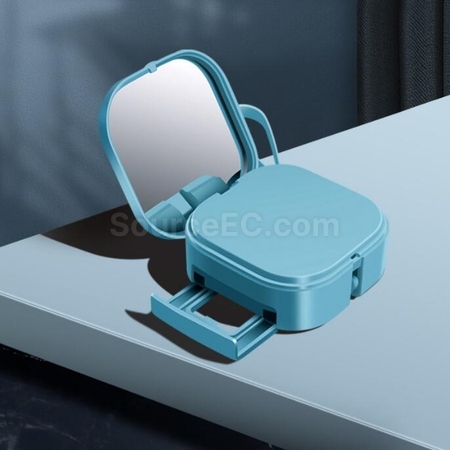 Customization Makeup Mirror Mobile Phone Holder Multifunctional 3-in-1 Charging Cable Corporate Gifts