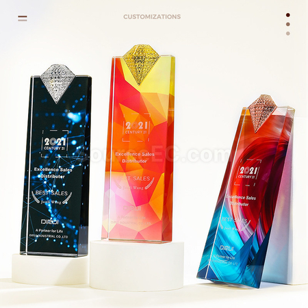 Customization Crystal Trophy Corporate Gifts