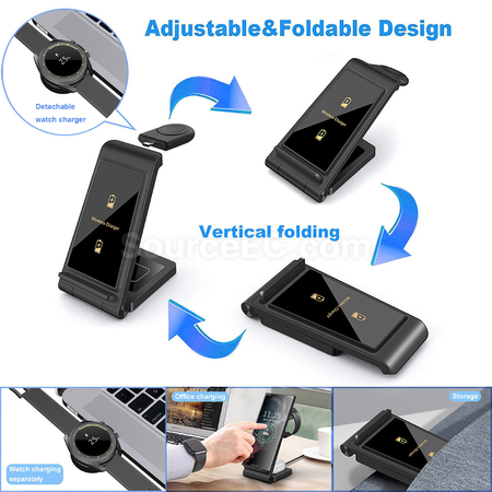 Customization 3-In-1 Wireless Charging Stand Corporate Gifts