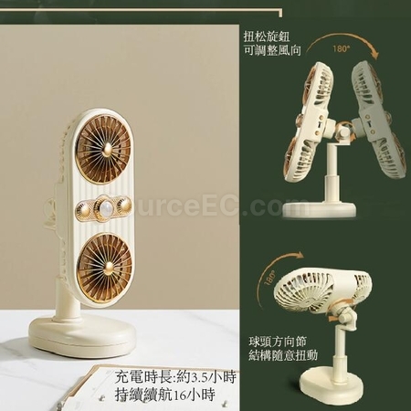 Customization 360° Rotating Mini Fan With Clips Corporate Gifts
