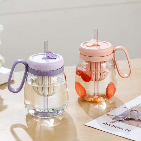Customization Straw Glass Cup Corporate Gifts