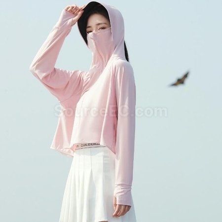Customization UV Protection Hooded Ultra-Thin Sun Protection Clothing Corporate Gifts