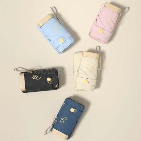 Customization Card Mini Portable Flat Eye Umbrella Corporate Gifts