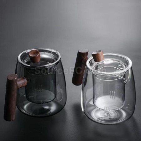 Customization Glass Heat-Resistant Tea And Water Separation Tea Set Corporate Gifts