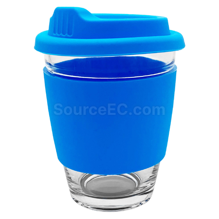 Customization Carlo Glass Coffee Cup - Silicone Band Corporate Gifts