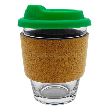 Customization Carlo Glass Coffee Cup - Cork Band Corporate Gifts