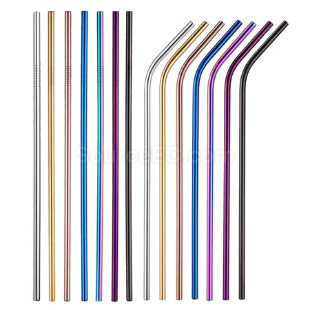 Customization Stainless Steel Straw 6MM x 266MM Corporate Gifts