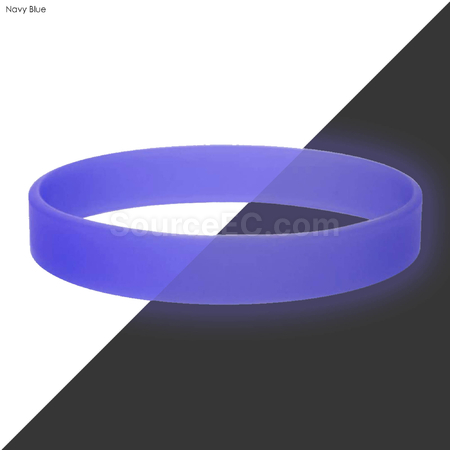 Glow in the sale dark silicone wristbands