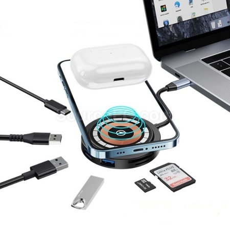 Customization Type-C One For Six Wireless Charging Corporate Gifts