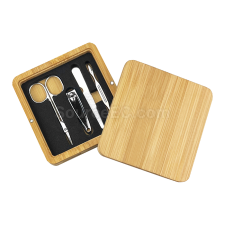 Customization Mulla Bamboo Manicure Set Corporate Gifts