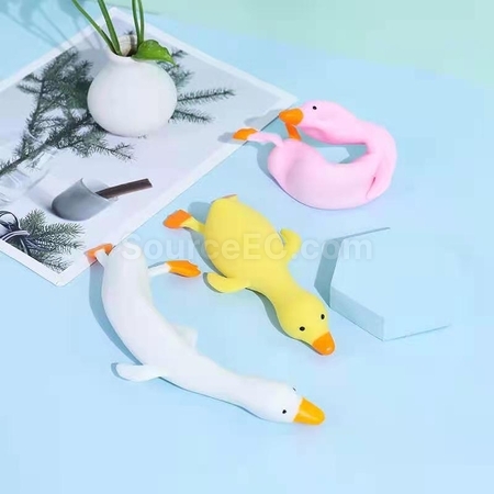 Customization Big White Goose Stress Relief Toy Corporate Gifts