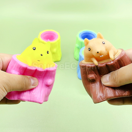 Customization Stump Squirrel Stress Relief Toy Corporate Gifts