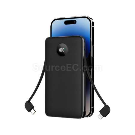 Customization Power Bank With Charging Cable Corporate Gifts