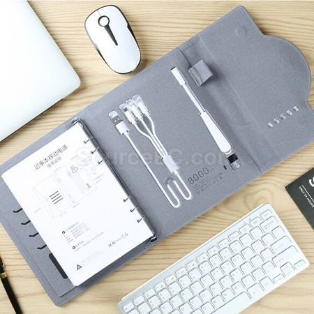 Customization Multifunctional Rechargeable Clock Notebook Corporate Gifts