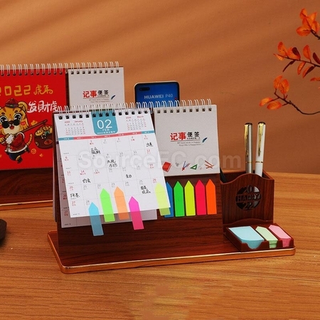 Customization Multifunctional Creative Wooden Calendar Corporate Gifts