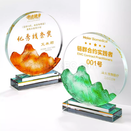 Customization Symphony Crystal Glass Trophy Corporate Gifts