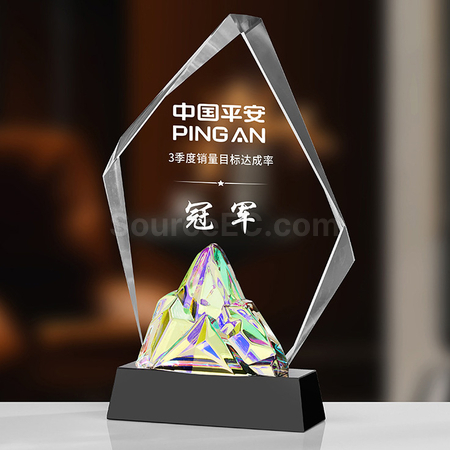 Customization Gradient Crystal Trophy Corporate Gifts